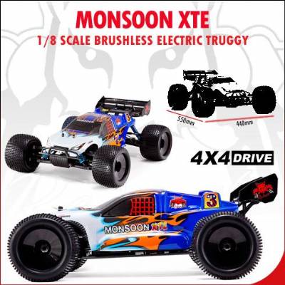 Monsoon XTE 1/8 Scale Brushless Electric Truggy
